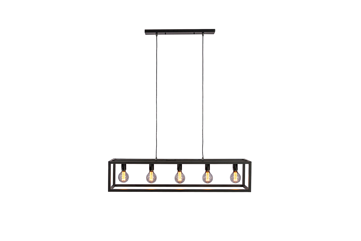 Haluta Hanglamp | 5-lichts | Zwart