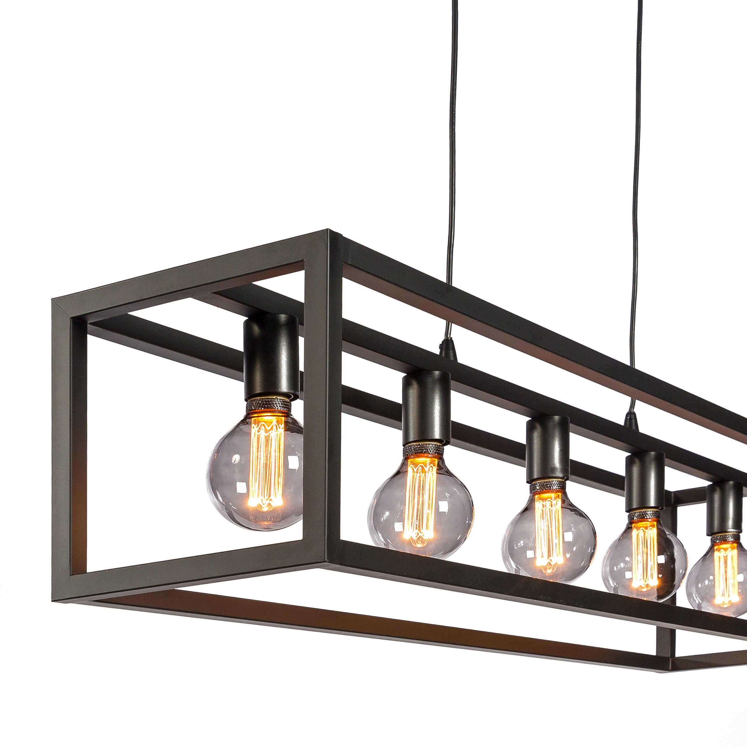 Haluta Hanglamp | 5-lichts | Zwart - Afbeelding 6