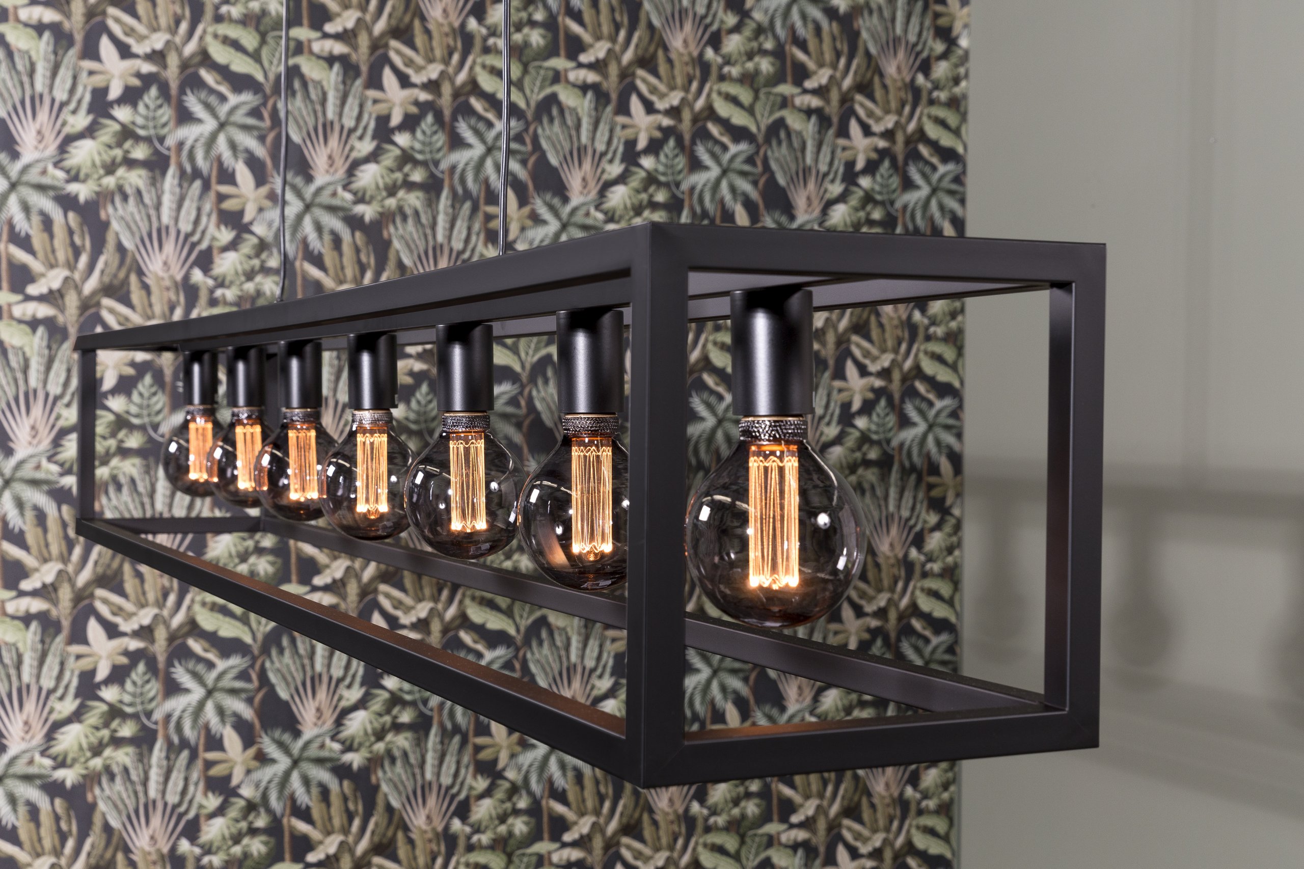 Haluta Hanglamp - 168 x 25 x 160 cm - 7-lichts - Zwart - Afbeelding 3