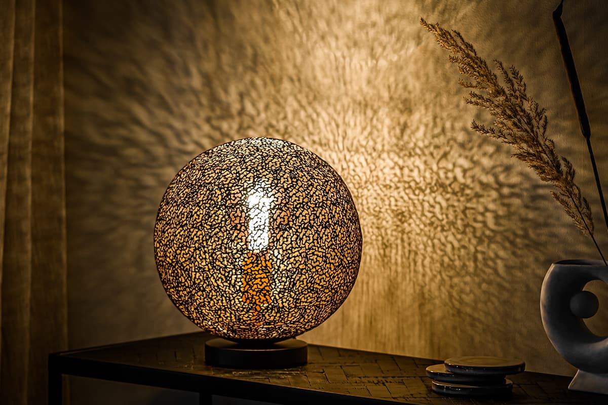 Haluta Industriële Tafellamp - Ø 30 cm - E27 - Zwart Staal - Afbeelding 4