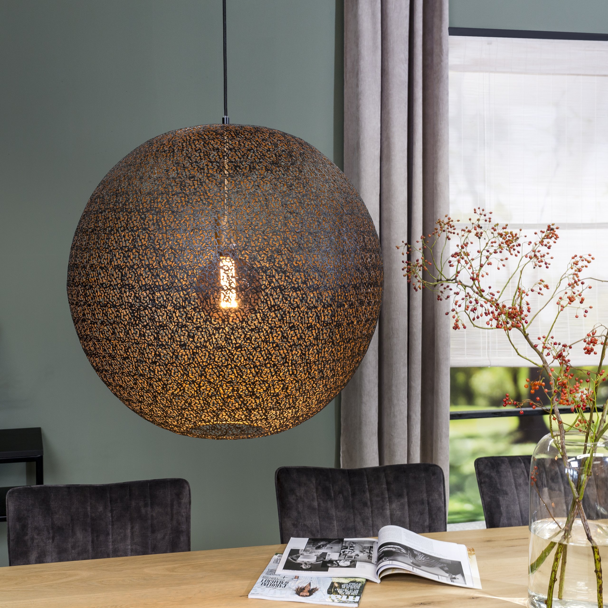 Haluta Hanglamp - 50 cm - Zwart - Afbeelding 3