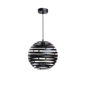 Haluta Industriële Hanglamp - Hanglamp Eetkamer - Ø 30 cm - E27 - Zwart Staal
