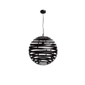 Haluta Industriële Hanglamp - Hanglamp Eetkamer - Ø 50 cm - E27- Zwart Staal