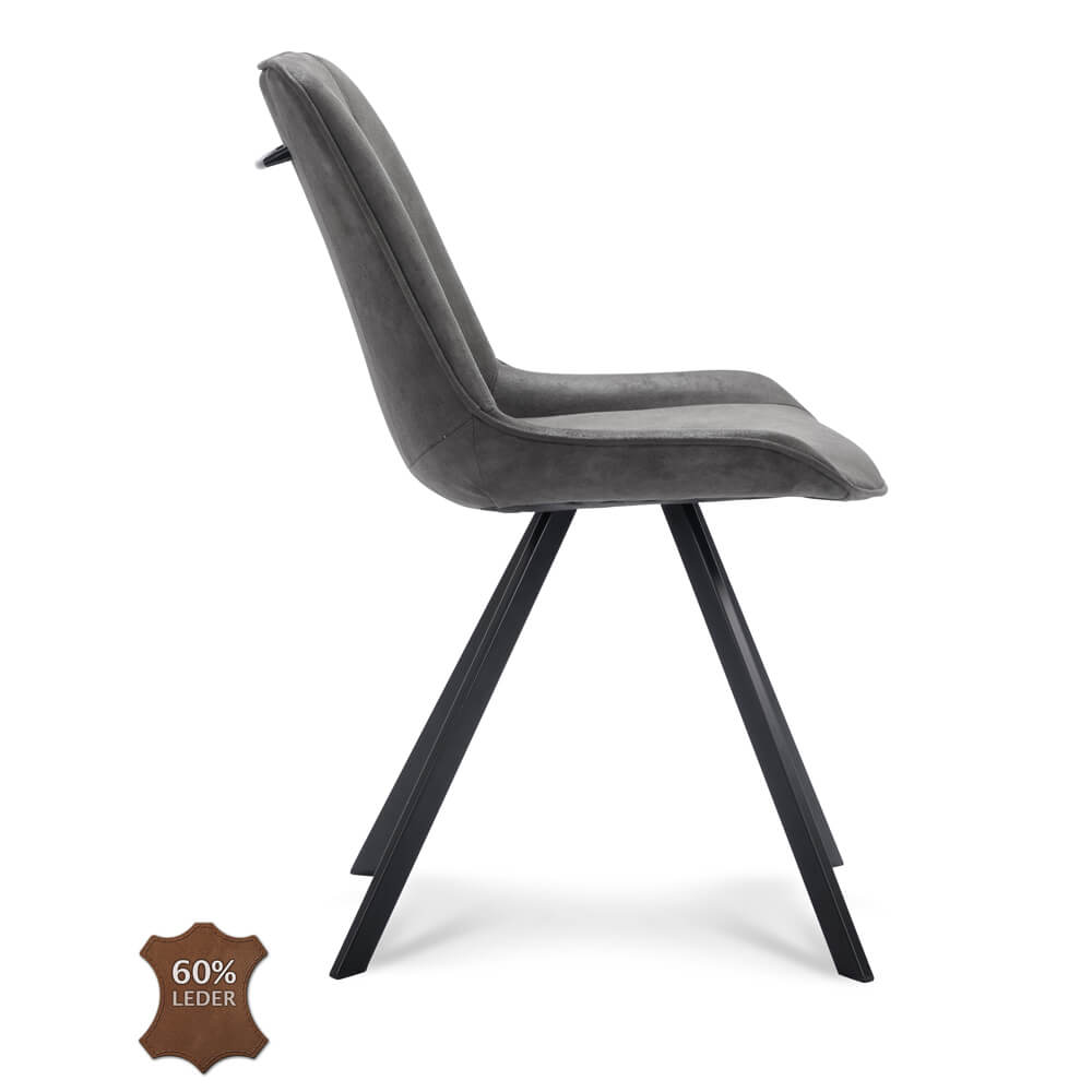 Haluta Eetkamerstoel Robin – Grafiet - Afbeelding 4