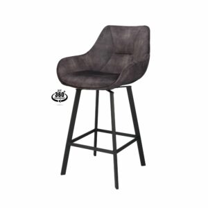 Haluta Barkruk Puck - Draaibaar – Antraciet (zithoogte 65cm)