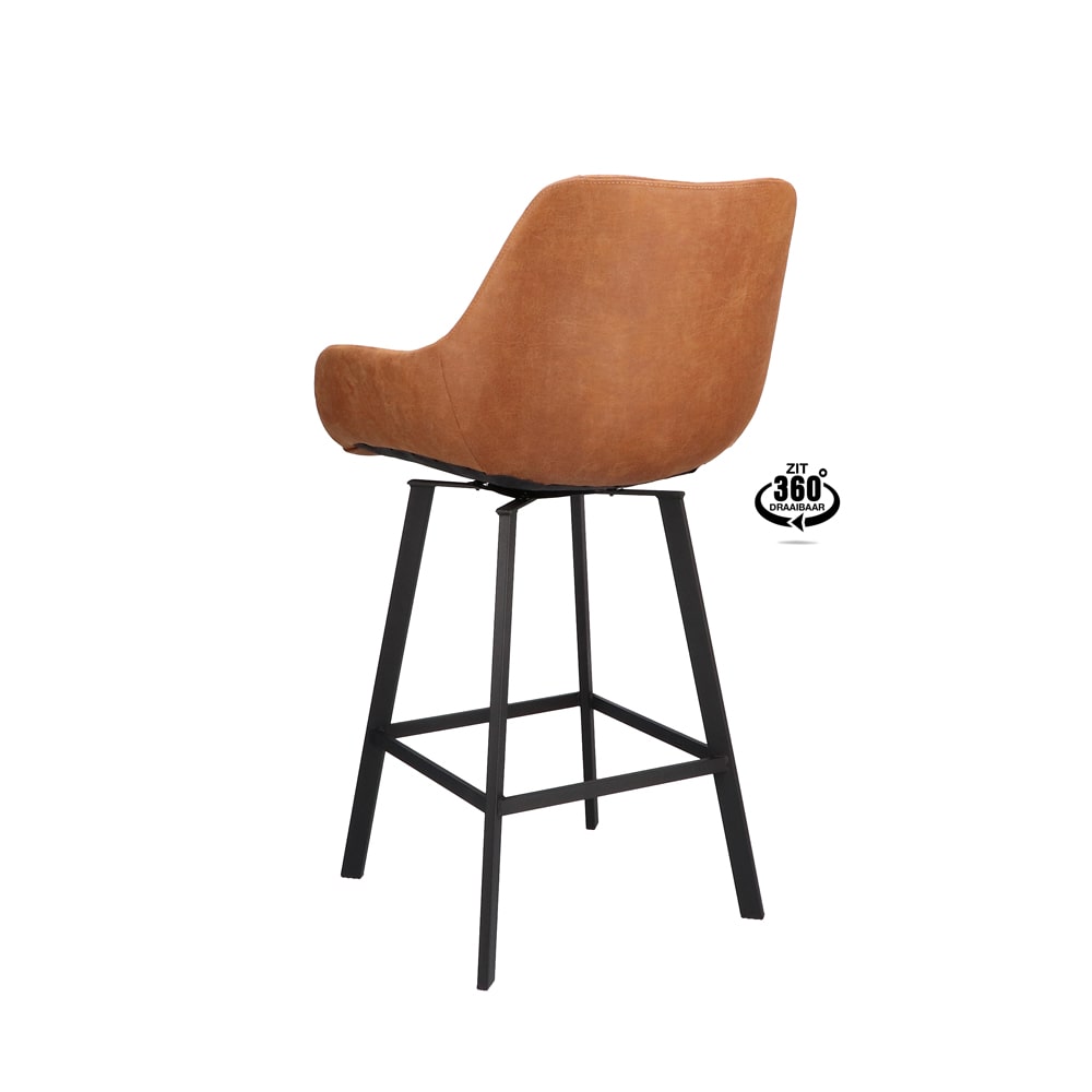 Haluta Barkruk kees - Draaibaar – Camel (zithoogte 65cm) - Afbeelding 4