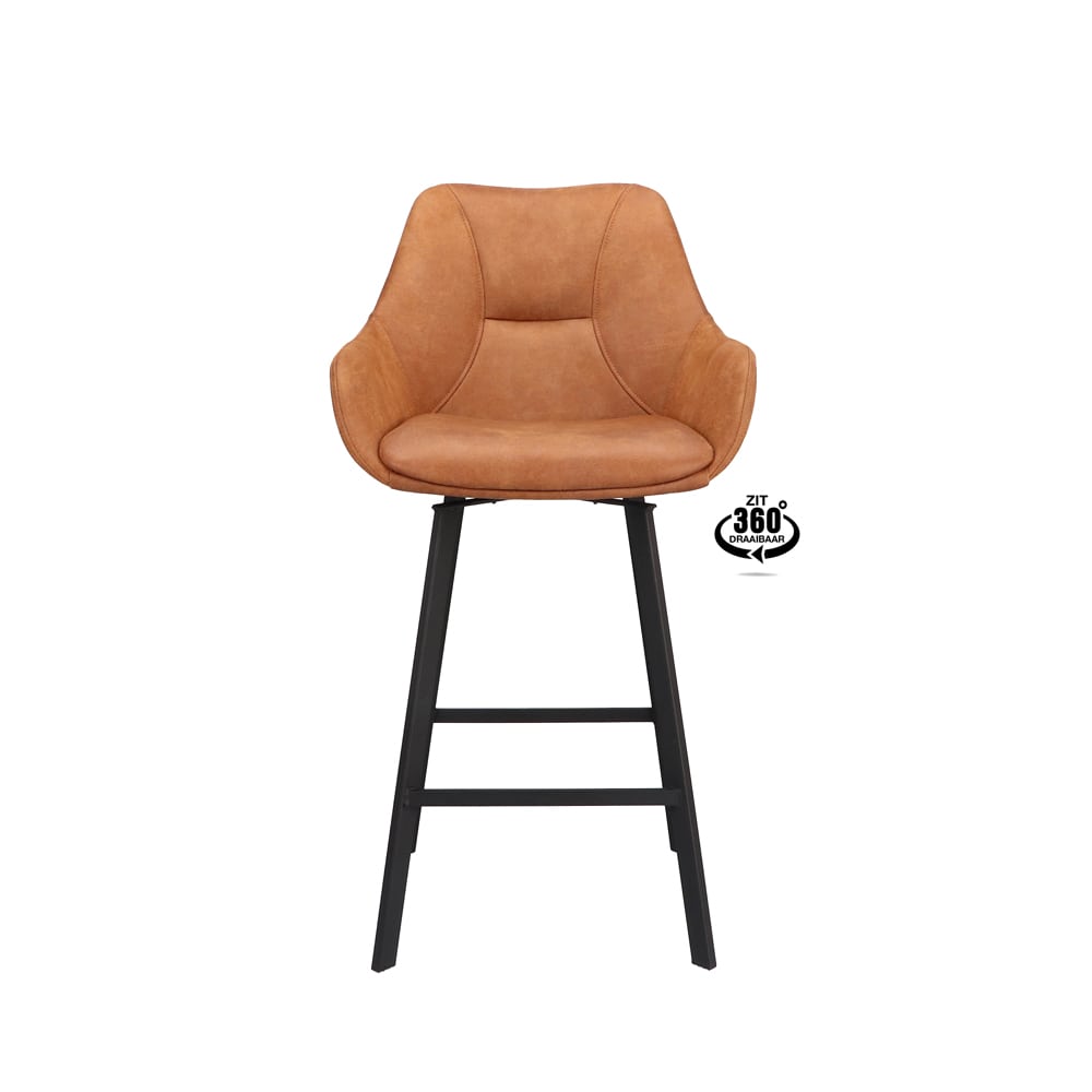 Haluta Barkruk kees - Draaibaar – Camel (zithoogte 65cm) - Afbeelding 2