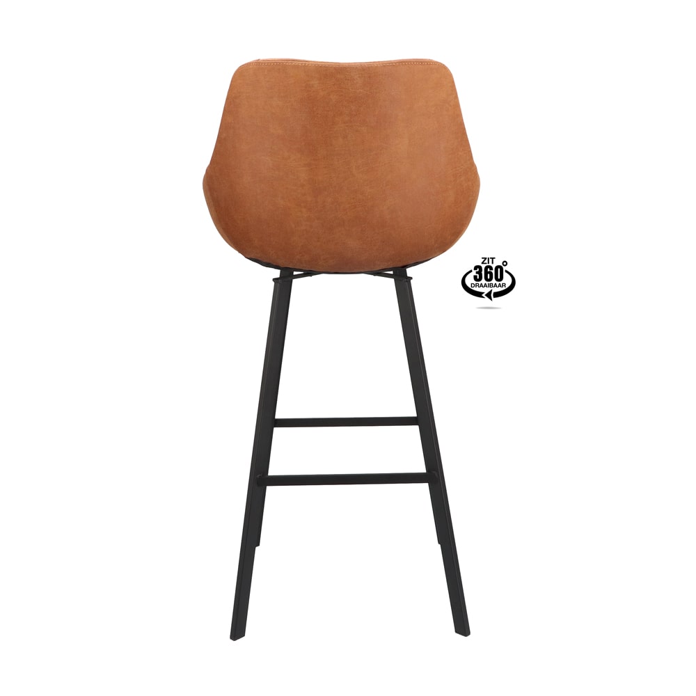 Haluta Barkruk Roos - Draaibaar – Camel (zithoogte 80cm) - Afbeelding 3