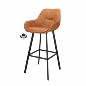 Haluta Barkruk Roos - Draaibaar – Camel (zithoogte 80cm)