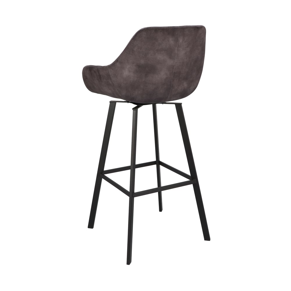 Haluta Barkruk Sophie – Antraciet (zithoogte 80cm) - Afbeelding 4