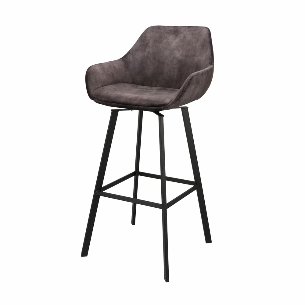 Haluta Barkruk Sophie – Antraciet (zithoogte 80cm)