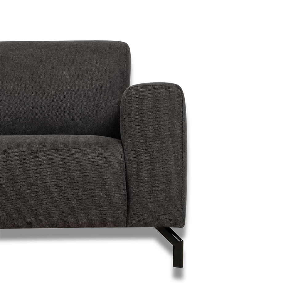 Haluta Hoekbank Zwolle - 256 x 188 x 82 cm - Antraciet - Links - Afbeelding 4