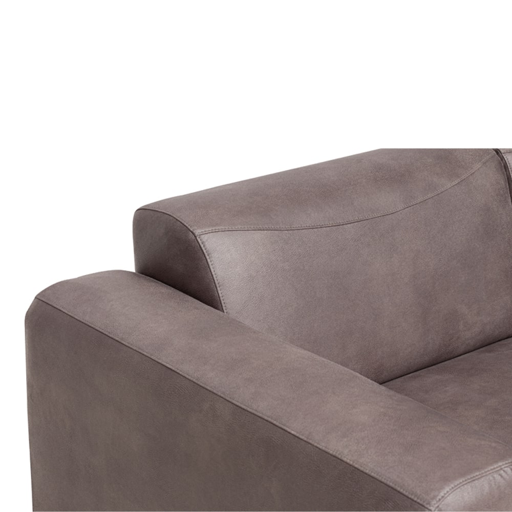 Haluta Hoekbank Utrecht - 275 x 210 x 77 cm - Grijs - Rechts - Afbeelding 3