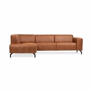 Haluta Hoekbank Utrecht - 275 x 210 x 77 cm - Cognac - Links