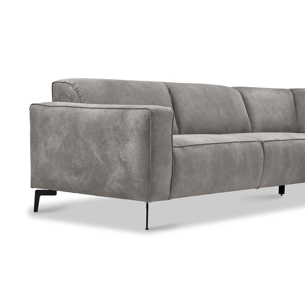 Haluta Hoekbank Alkmaar - 270 x 209 x 77 cm - Grijs - Rechts - Afbeelding 3