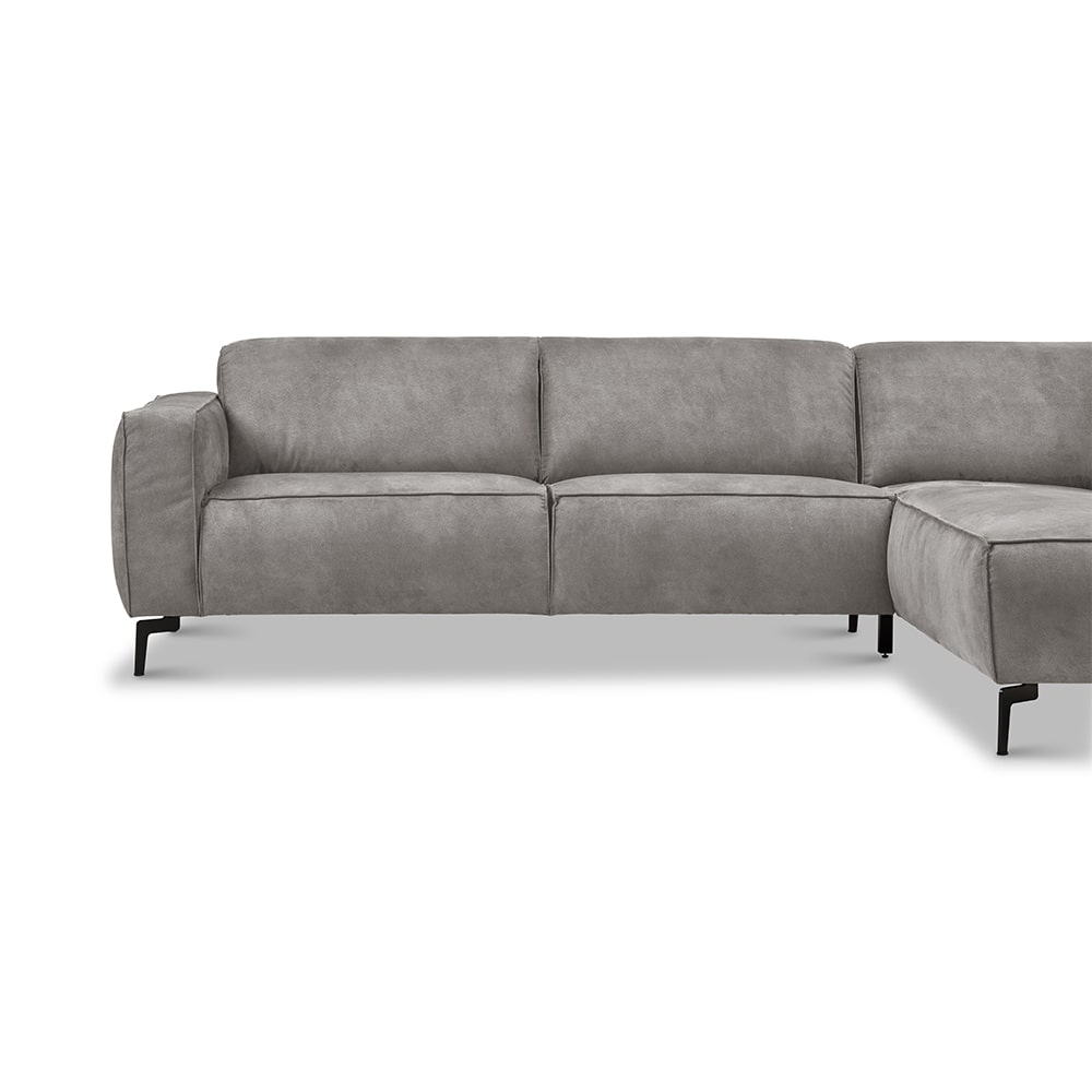 Haluta Hoekbank Alkmaar - 270 x 209 x 77 cm - Grijs - Rechts - Afbeelding 5