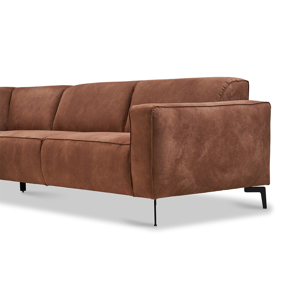 Haluta Hoekbank Alkmaar - 270 x 209 x 77 cm - Cognac - Links - Afbeelding 2
