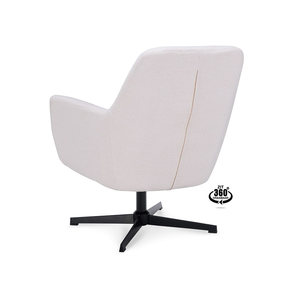 Haluta Relax Fauteuil Saar - Draaibaar - Ivory - Afbeelding 3