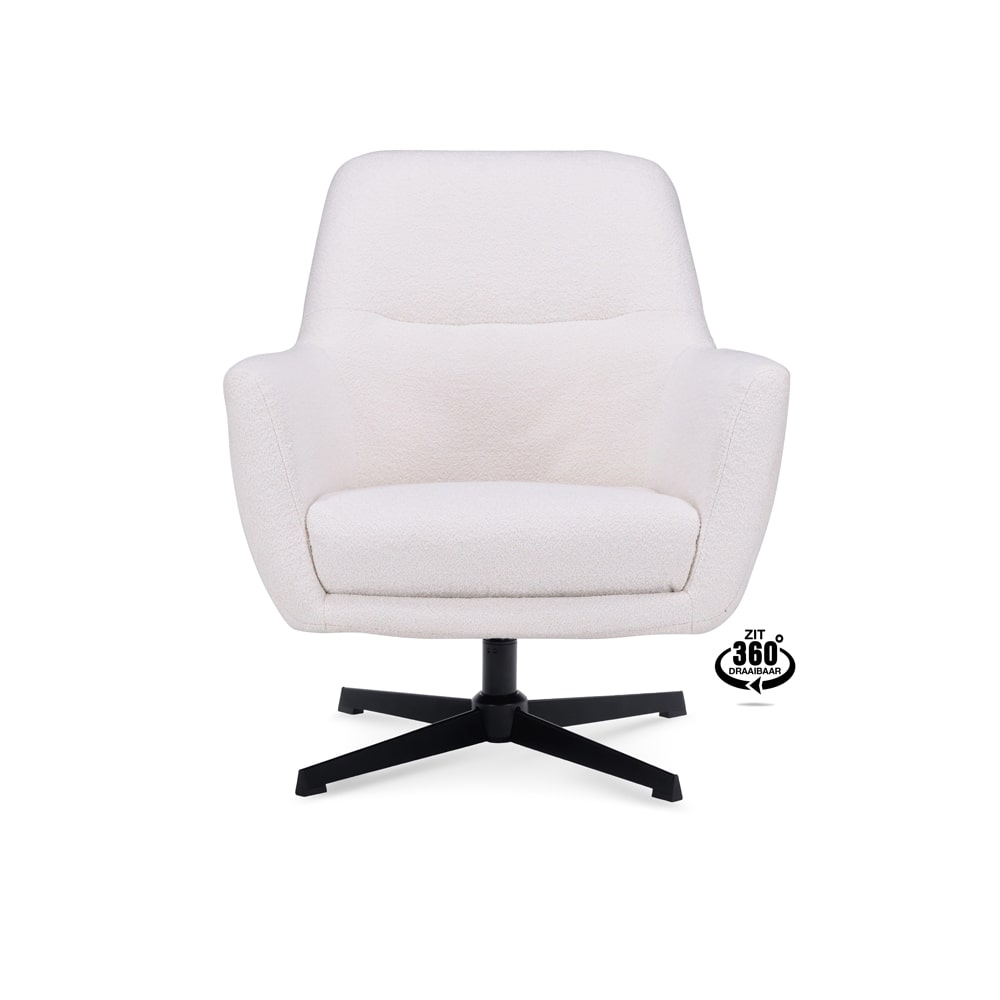 Haluta Relax Fauteuil Saar - Draaibaar - Ivory - Afbeelding 2