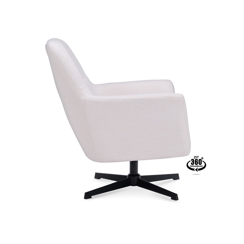 Haluta Relax Fauteuil Saar - Draaibaar - Ivory - Afbeelding 4