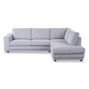 Haluta Rib Hoekbank Nijmegen - 261 x 204 x 86 cm - Grijs - Rechts