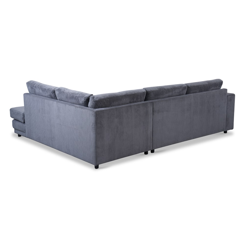 Haluta Rib Hoekbank Nijmegen - 261 x 204 x 86 cm - Antraciet - Rechts - Afbeelding 3