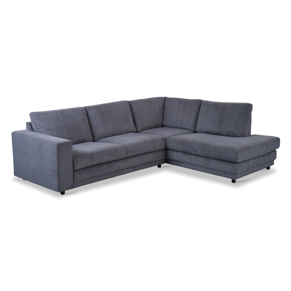 Haluta Rib Hoekbank Nijmegen - 261 x 204 x 86 cm - Antraciet - Rechts - Afbeelding 4