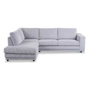 Haluta Rib Hoekbank Nijmegen - 261 x 204 x 86 cm - Grijs - Links