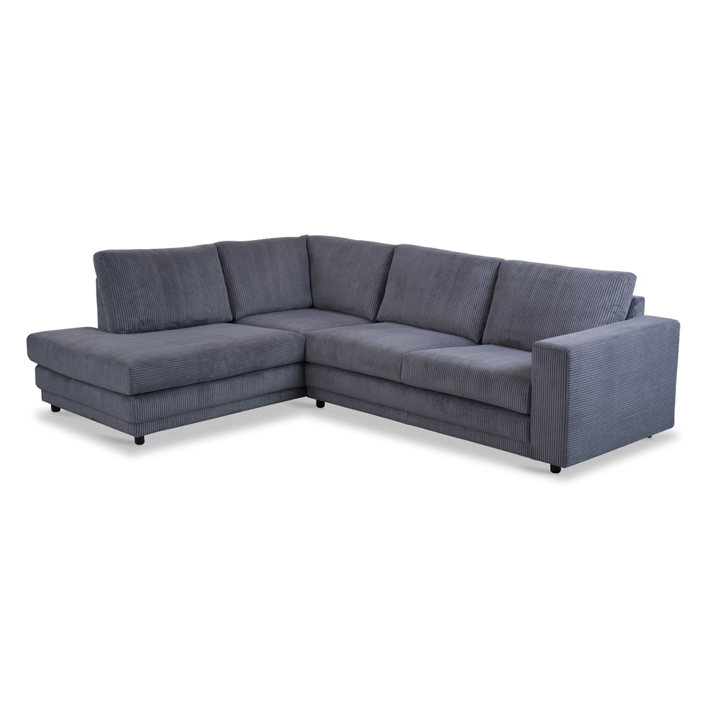 Haluta Rib Hoekbank Nijmegen - 261 x 204 x 86 cm - Antraciet - Links - Afbeelding 2