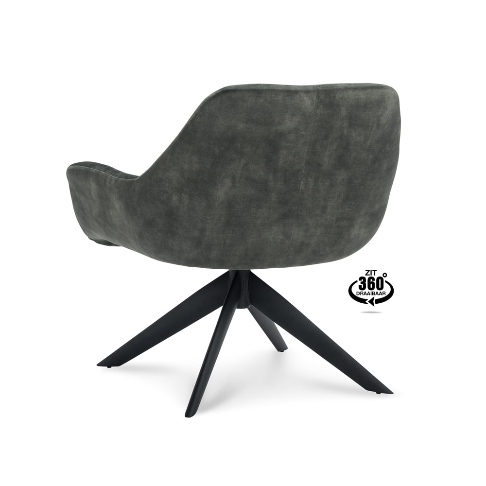 Haluta Relax Fauteuil Juna - Draaibaar - Hunter - Afbeelding 2
