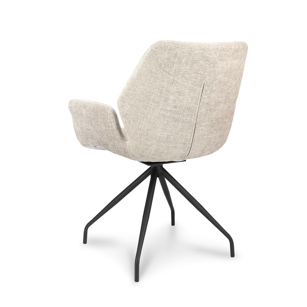 Haluta Eetkamerstoel Jack – Taupe - Afbeelding 4