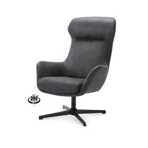Haluta Relax Fauteuil Guus - Draaibaar - Antraciet