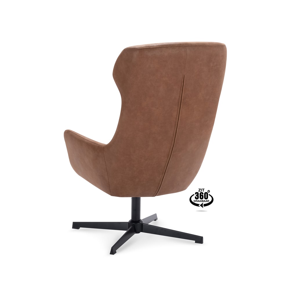 Haluta Relax Fauteuil Guus - Draaibaar - Camel - Afbeelding 3