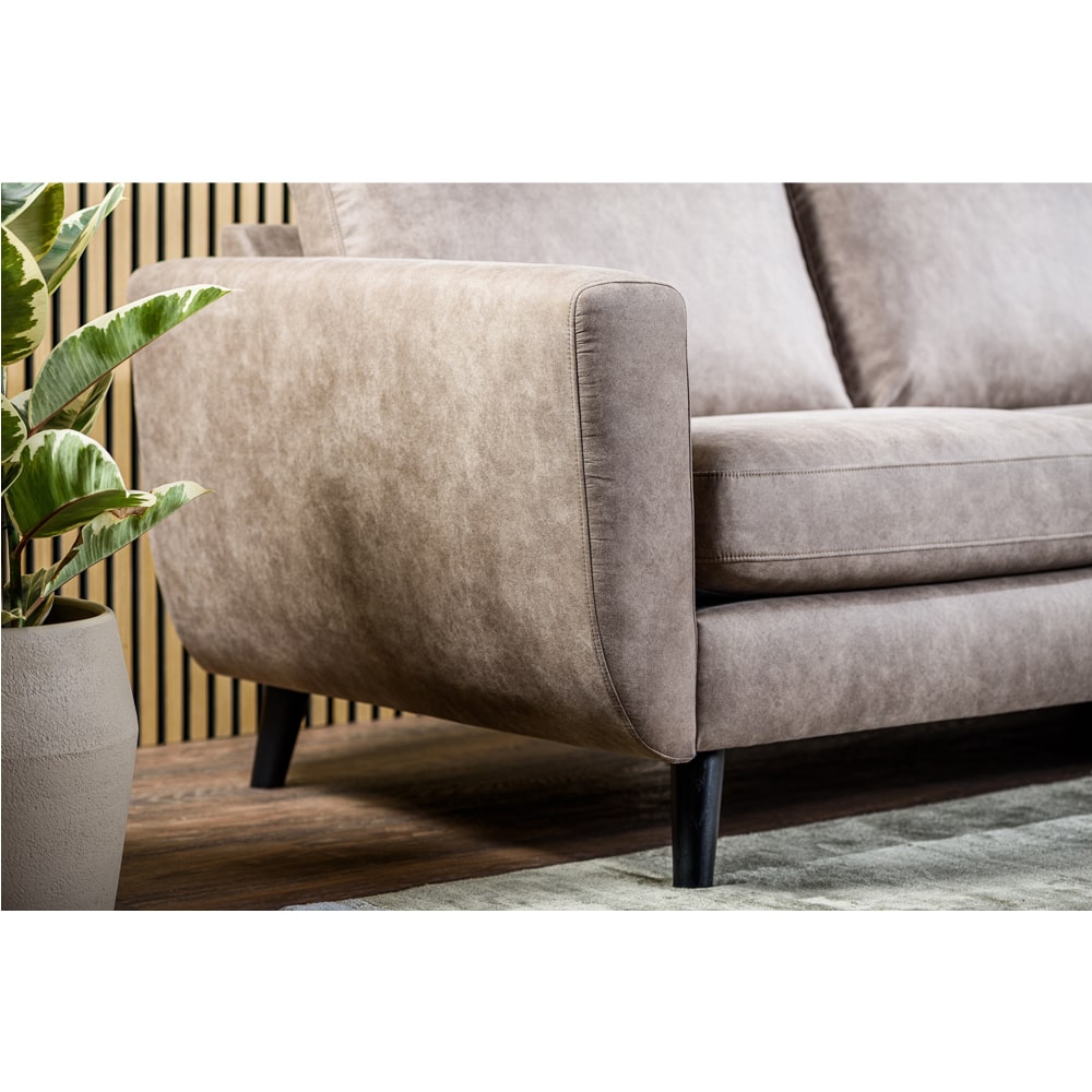 Haluta - Hoekbank Job – 258 x 155 x 83 cm – Taupe – Rechts - Afbeelding 2