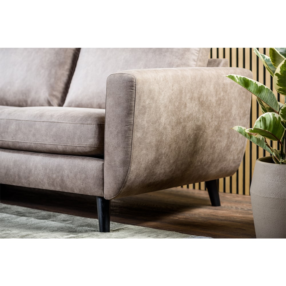 Haluta - Hoekbank Job – 258 x 155 x 83 cm – Taupe – Links - Afbeelding 5
