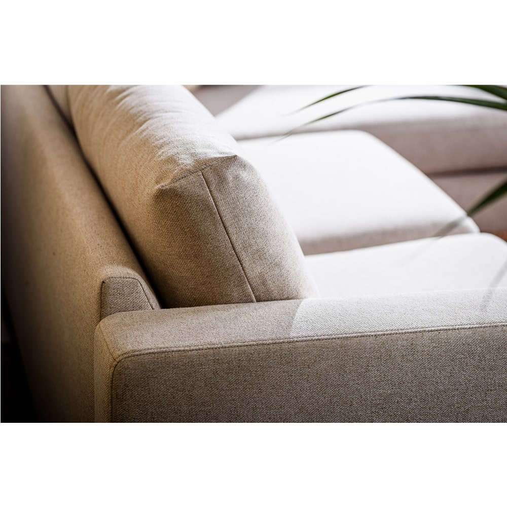 Haluta - Hoekbank Joop – 255 x 155 x 85 cm – Beige – Rechts - Afbeelding 7
