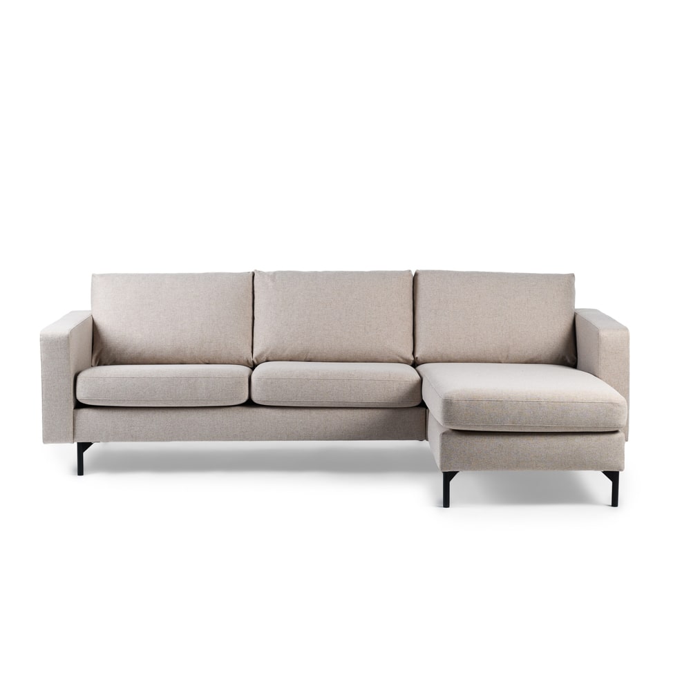 Haluta - Hoekbank Joop – 255 x 155 x 85 cm – Beige – Rechts - Afbeelding 6