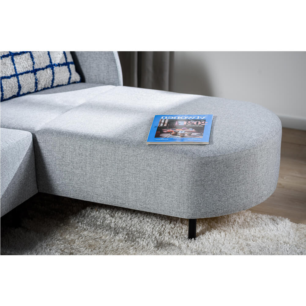 Haluta - Hoekbank Niek – 240 x 170 x 80 cm – Grijs – Rechts - Afbeelding 3