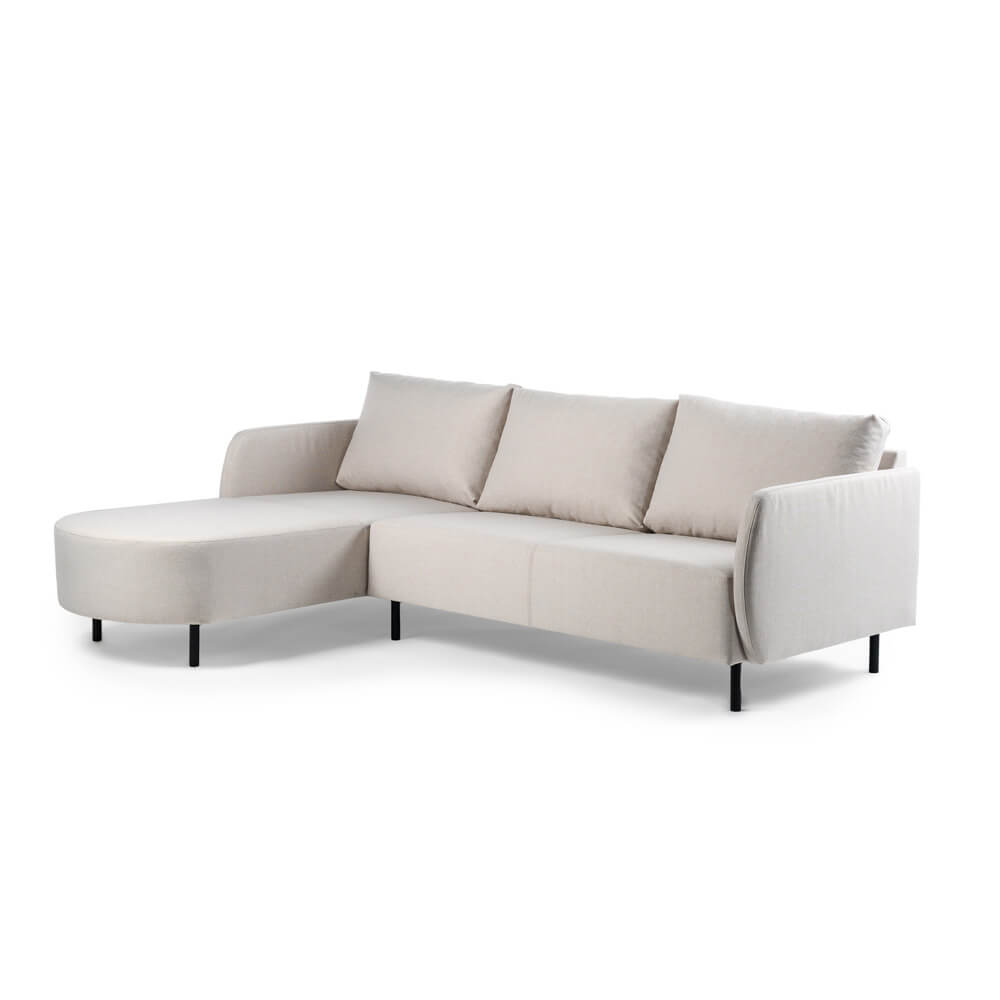 Haluta - Hoekbank Niek – 240 x 170 x 80 cm – Beige – Links - Afbeelding 3