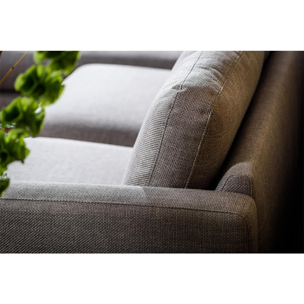 Haluta Hoekbank Anne – 248 x 155 x 80 cm – Taupe – Links - Afbeelding 6