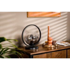 Haluta Tafellamp Toby - 1-lichts - Smoke Glass