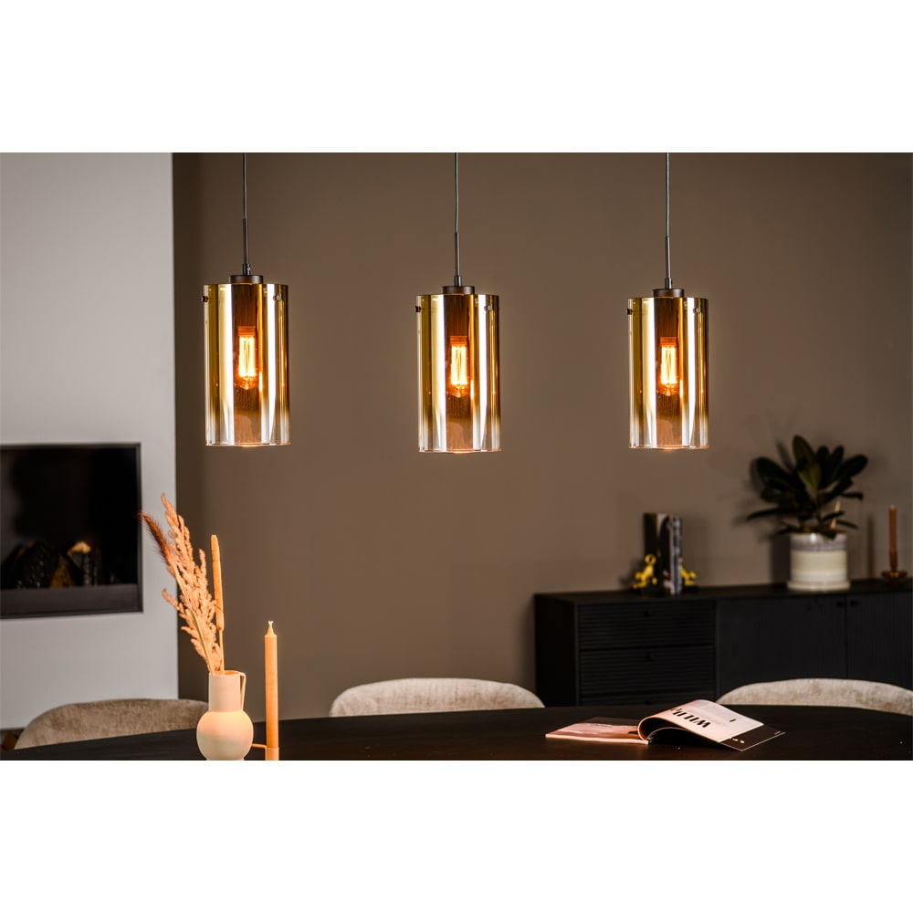 Haluta Hanglamp Clint - 3-lichts - Goud - Afbeelding 3