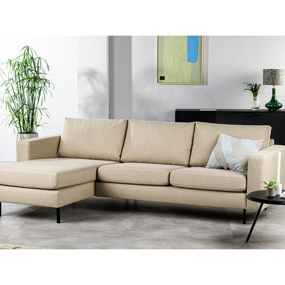 Haluta - Hoekbank Dylan - 251 x 153 x 82 cm - Beige - Links - Afbeelding 6